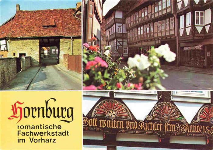 Hornburg Wolfenbuettel Dammtor Marktstrasse Faecherrosetten