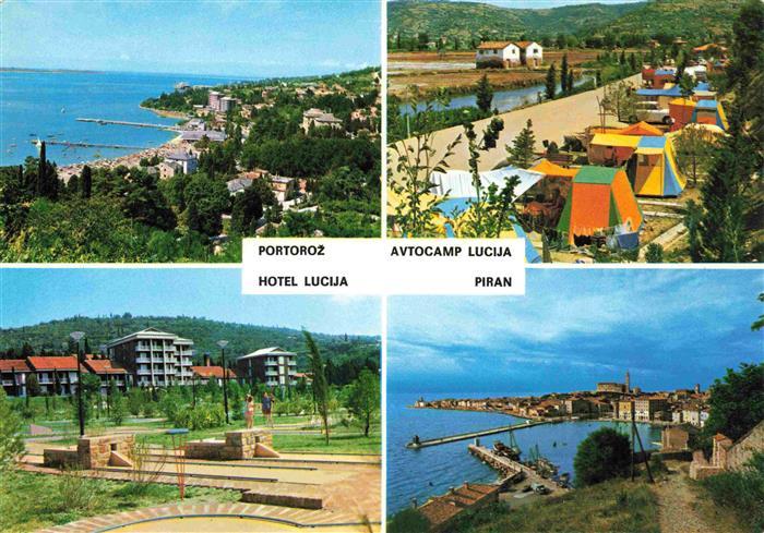 Portoroz Portorose Piran Istrien Slovenia Hotel Lucija Avtocamp Lucija Piran