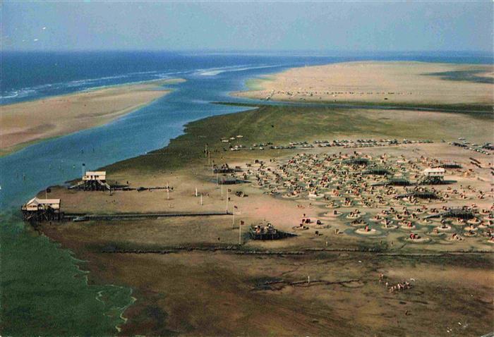 St Peter -Ording Nordseebad Nordsee und Schwefelbad Fliegeraufnahme