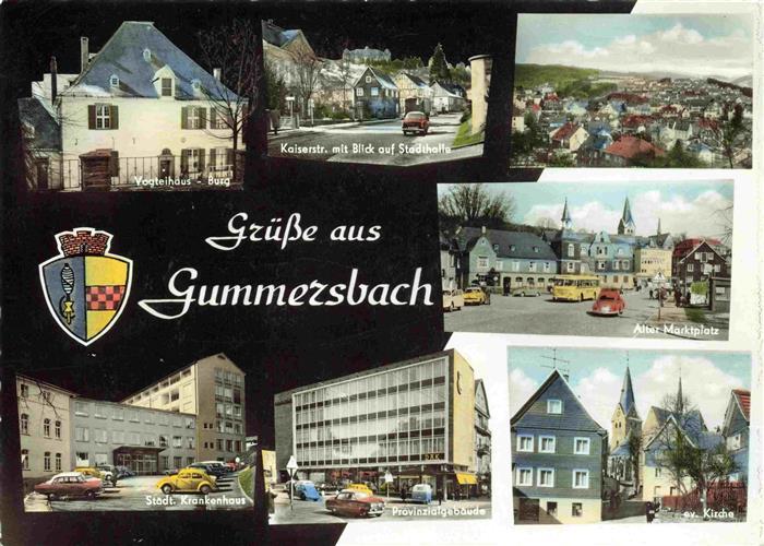 GUMMERSBACH NRW Vogteihaus Burg Kaiserstrasse Staedt Krankenhaus Provinzialgebae