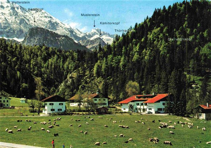 Klais-Kruen Bayern Gaestehaus Alpengut Elmar Panorama