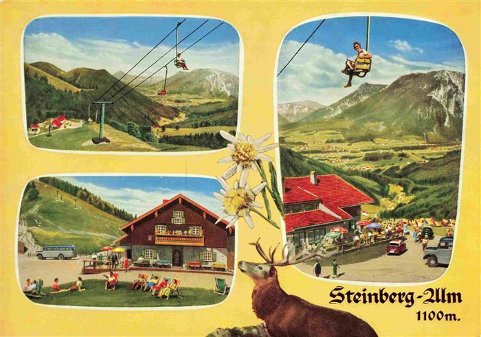 Ruhpolding Bayern Steinberg Alm Sessellift Panorama