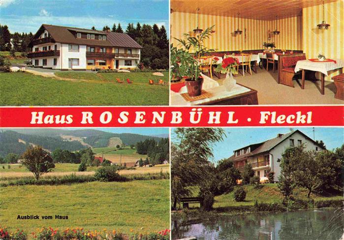 Fleckl Oberwarmensteinach Haus Rosenbuehl Gastraum Panorama