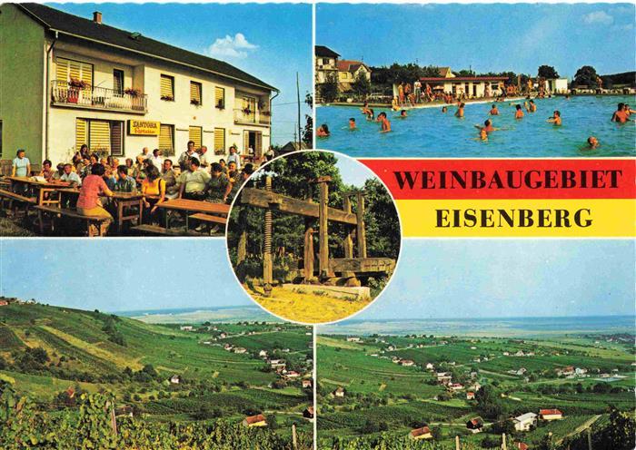 Eisenberg Burgenland Gasthof Erika Schwimmbad Alte Weinpresse Panorama