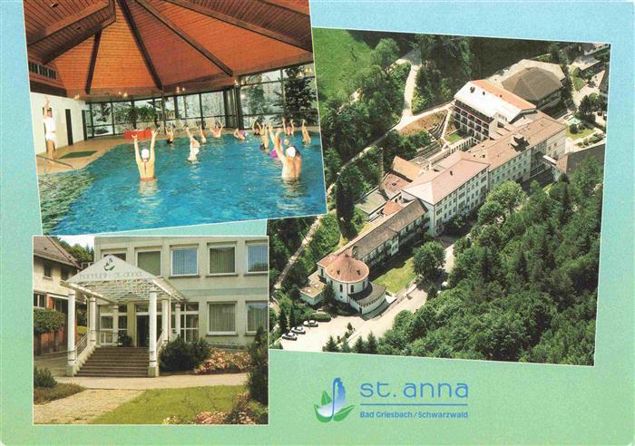 Bad Peterstal-Griesbach Vorsorge und Rehaklinik St Anna Hallenbad Fliegeraufnahm