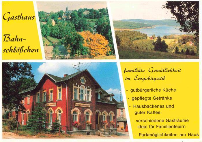 Stuetzengruen Gasthaus Bahnschloesschen Teilansichten Panorama