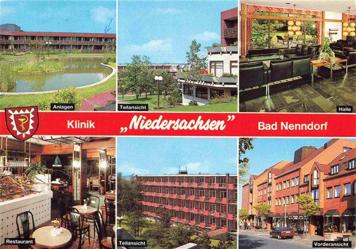 Bad Nenndorf Klinik Niedersachsen Anlagen Teilansicht Halle Restaurant Vorderans