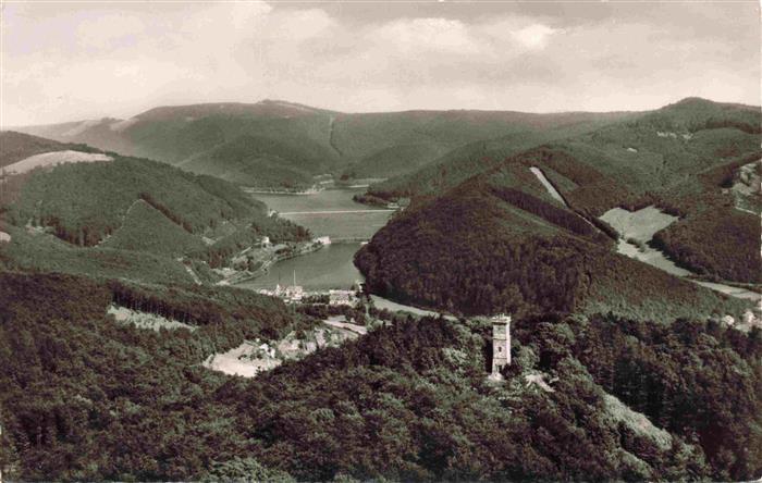 Bad Lauterberg Bismarckturm mit Odertalsperre