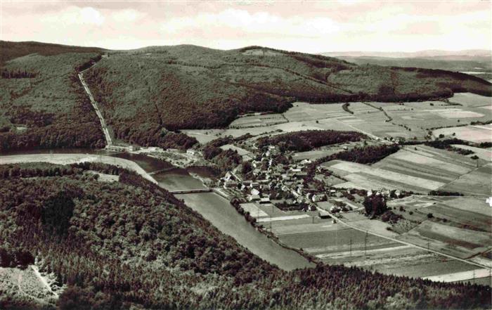 Hemfurth-Edersee Edertal Hessen Fliegeraufnahme