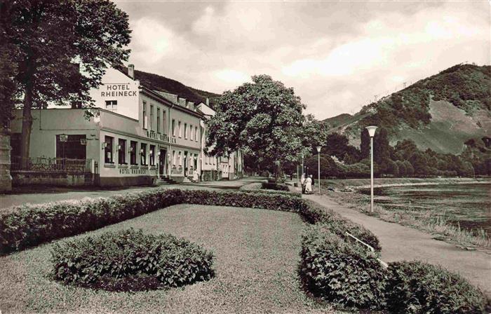 Boppard Rhein Rheinland-Pfalz Rheinanlagen mit Hotel Rheineck