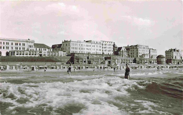 Borkum Nordseebad Strandpartie Strandhotels