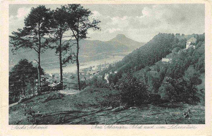 Bad Schandau Blick zum Lilienstein