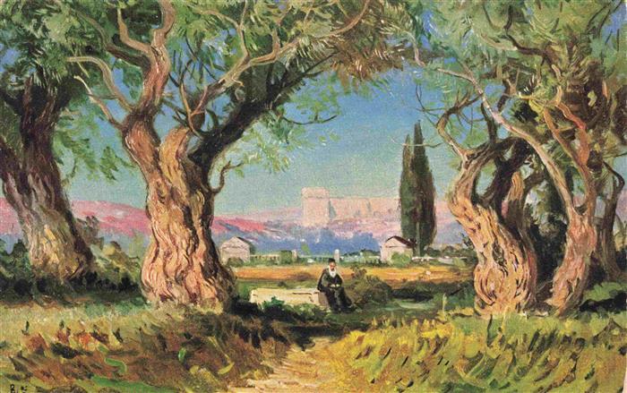 Gethsemane Gethsemani Israel Der Garten Gethsemane Kuenstlerkarte