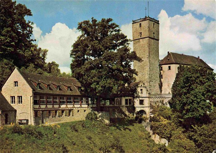 Neckarmuehlbach Burg Guttenberg Burgmuseum und Falkenhof Burgschenke