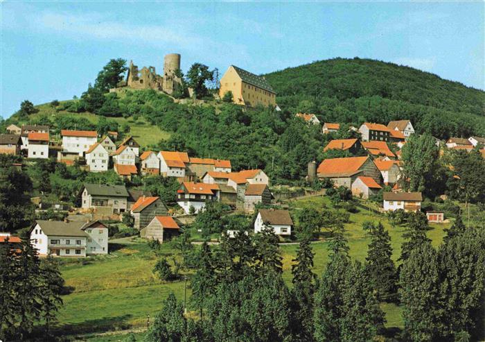 Schwarzenfels Panorama mit Schloss und Burgruine
