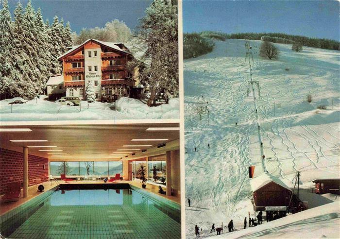 Wieden  Schwarzwald BW Berghotel Wiedener Eck Hallenbad Skilift