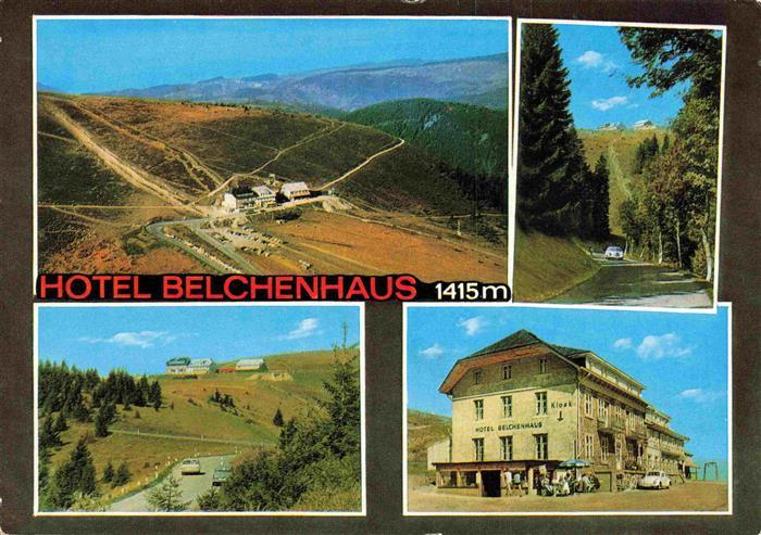 Schoenau Schwarzwald Fliegeraufnahme mit Hotel Belchenhaus Waldstrasse Panorama