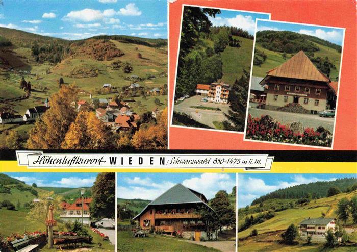 Wieden Schwarzwald BW Panorama Gasthof zum Hirschen Teilansichten