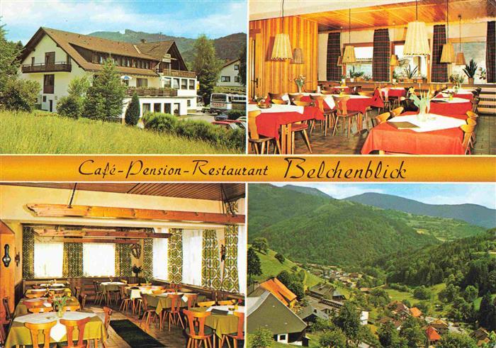 Aitern BW Cafe Pension Restaurant Belchenblick Gastraeume Panorama