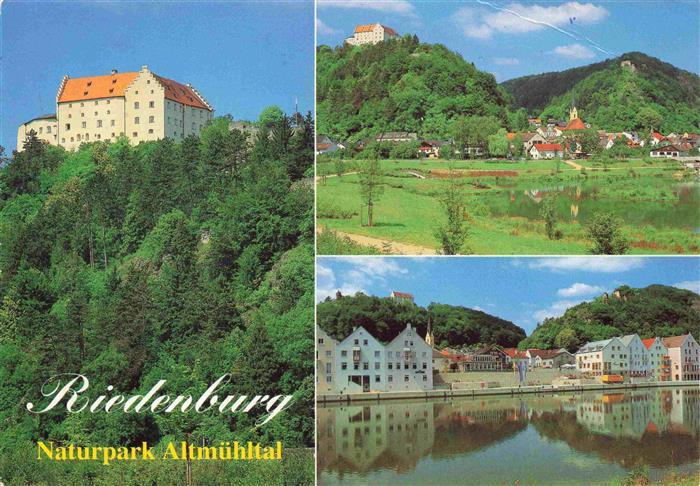 Riedenburg Altmuehltal Schloss Panorama Seepartie
