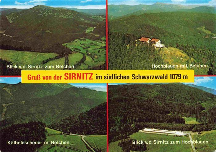Sirnitz Badenweiler BW Blick von der Sirnitz zum Belchen zum Hochblauen und Kael