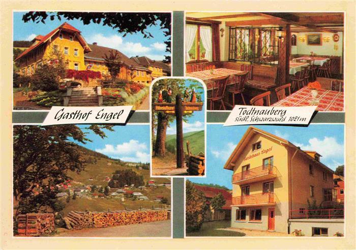 Todtnauberg Schwarzwald BW Hotel Pension Engel mit Gaestehaus Gastraum Panorama