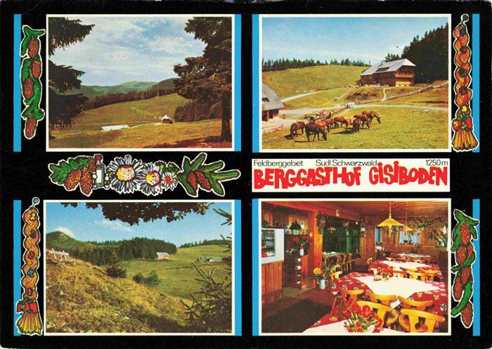Geschwend Todtnau Baden Panorama Berggasthof Gisiboden Gaststuben