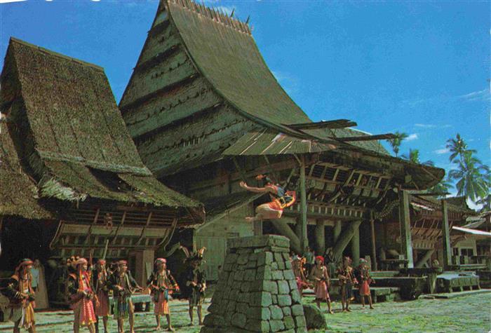 Sumatra Sumatera Indonesien Stone jumping in Nias Island