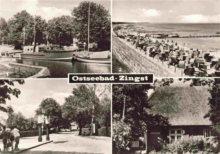 Zingst Ostseebad Hafen Strand Bushaltestelle Heimatmuseum