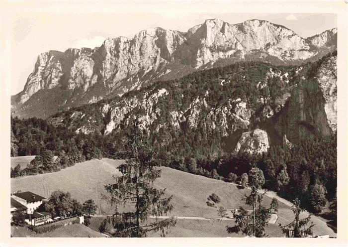 Melleck Schneizlreuth Berchtesgaden Bayern mit Reiteralpe und Grenzgasthof zur S