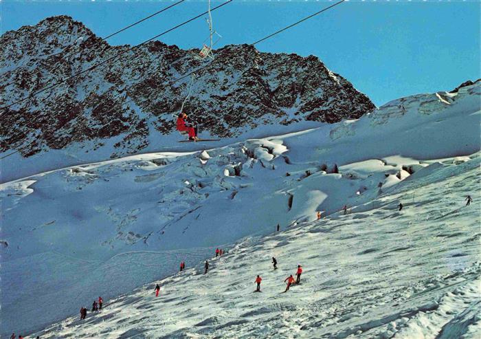 oetztal Tirol AT Skigebiet Rettenbachferner Doppelsesselbahn