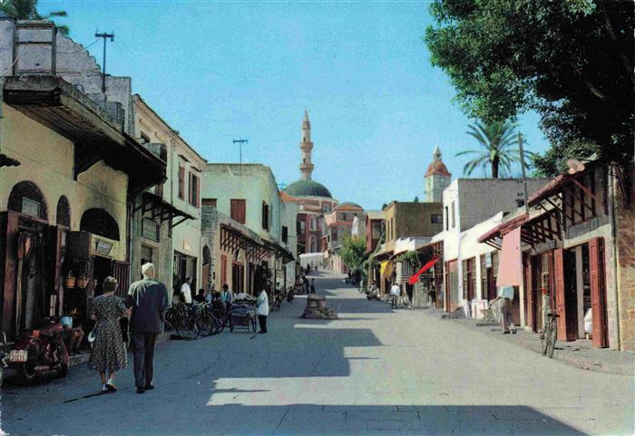 RHODOS Rhodes Greece Altstadtpartie