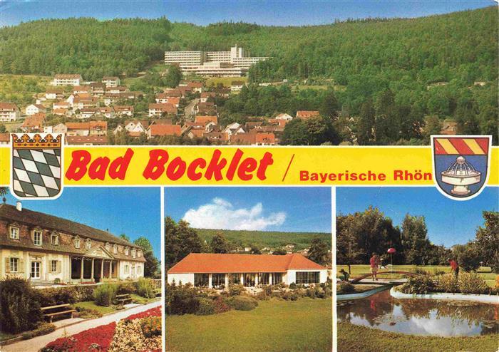 Bad Bocklet Panorama Stahlquelle Kurhaus Minigolfplatz