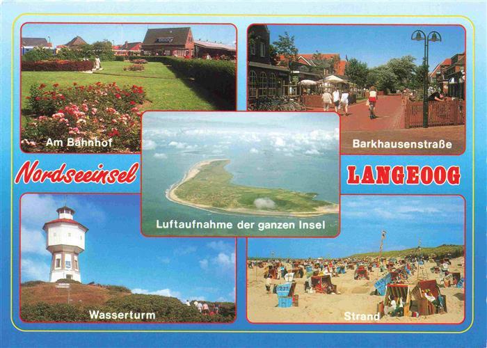 Langeoog Nordseebad Am Bahnhof Barkhausenstrasse Wasserturm Strand