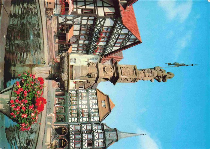 Fritzlar Rolandbrunnen auf dem Marktplatz
