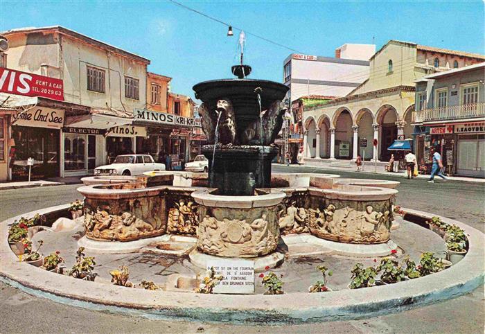 Kandia Heraklion Heraclio Iraclio Crete Greece Der Brunnen von Morozini