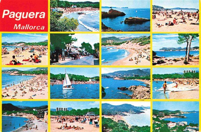 Paguera Peguera Calvia Mallorca ES Panorama Strandpartien