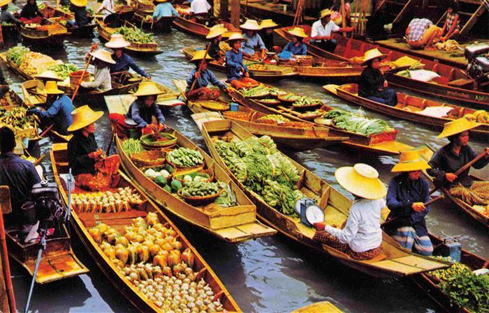 Rajburi Thailand Floating Market
