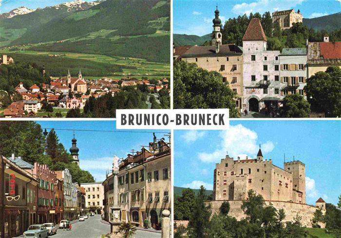 Brunico Bruneck Pustertal IT Panorama Schloss Ortspartien