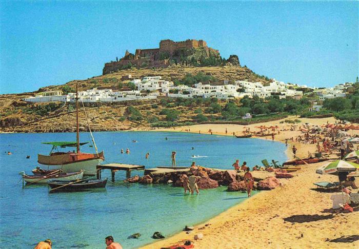 RHODOS Rhodes Greece Ansicht von Lindos