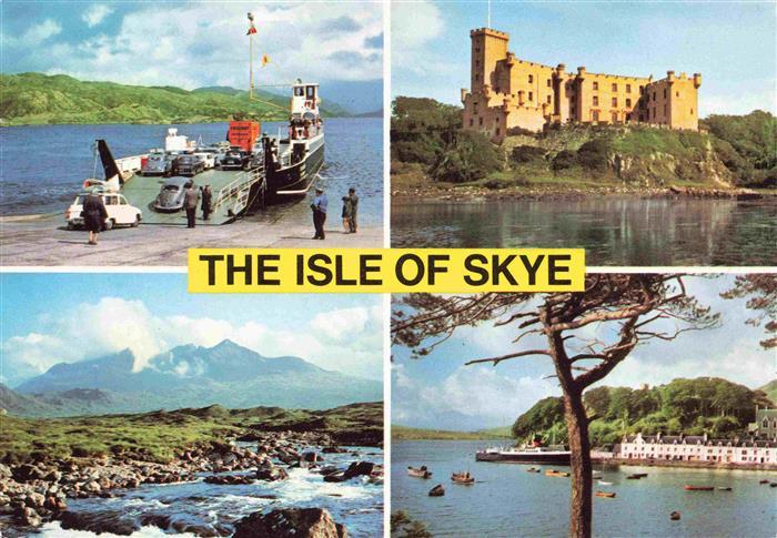 Isle of Skye Ferry and Castle Moil Dunvegan Castle The Cuillins from Sligachan B