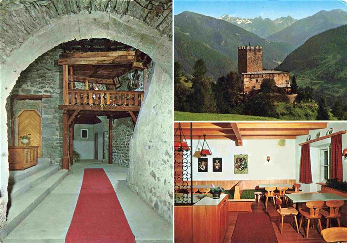 Fliess Tirol AT Schloss Schlosscafe Gaststube Panorama