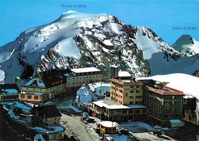 Stilfserjoch 2750m Passo dello Stelvio IT mit Ortes und Zebru