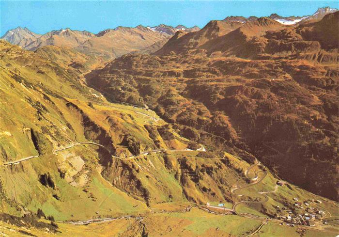 Stuben  Vorarlberg Tirol AT Fliegeraufnahme mit Flexenstrasse