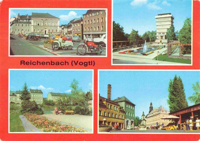 Reichenbach  Vogtland Sachsen Markt Wasserturm Park des Friedens Bahnhofstrasse