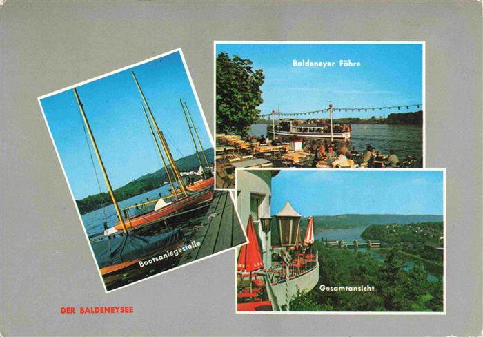 Baldeneysee Essen Bootsanlegestelle Baldeneyer Faehre Panorama