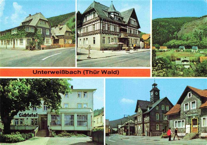 Unterweissbach Thueringen Klubraum des FDGB Feriendienstes und Erholungsheim Gol