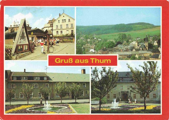 Thum Erzgebirge Annaberg Teilansicht Ambulanz Rathaus