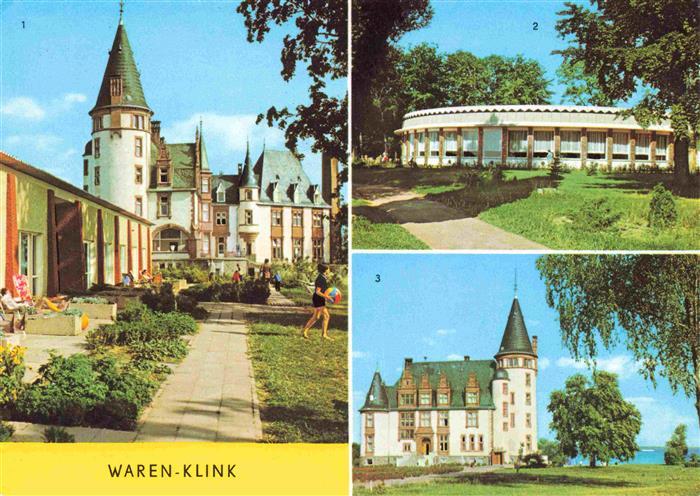 Klink Waren Schloss Rundgaststaette an der Mueritz Schlosspartie