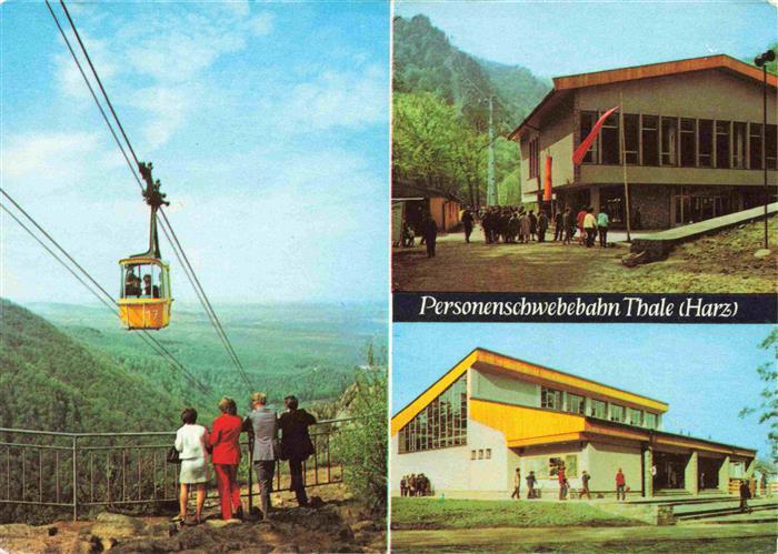 Thale Harz Blick von der Bergstation Talstation Bergstation